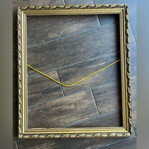 Vintage Large Elegant Gold Picture Frame 27"x23"